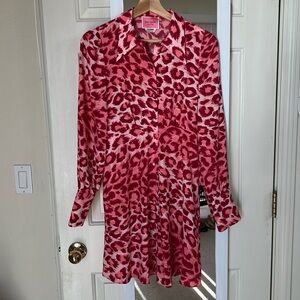 Kate Spade Pink Cheetah Print Dress